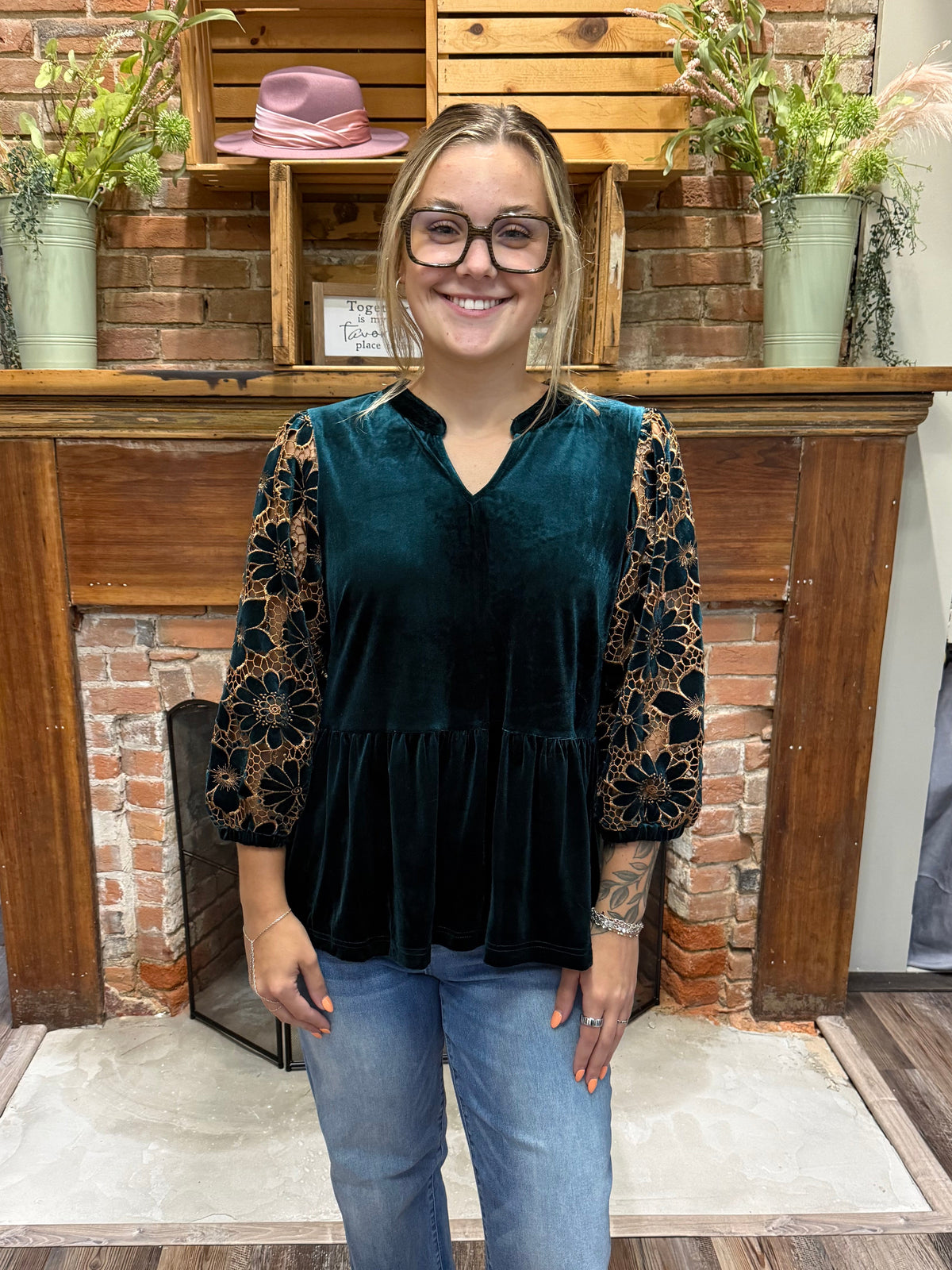 Velvet Bloom Top