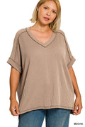 Plus Size V-neck Tee
