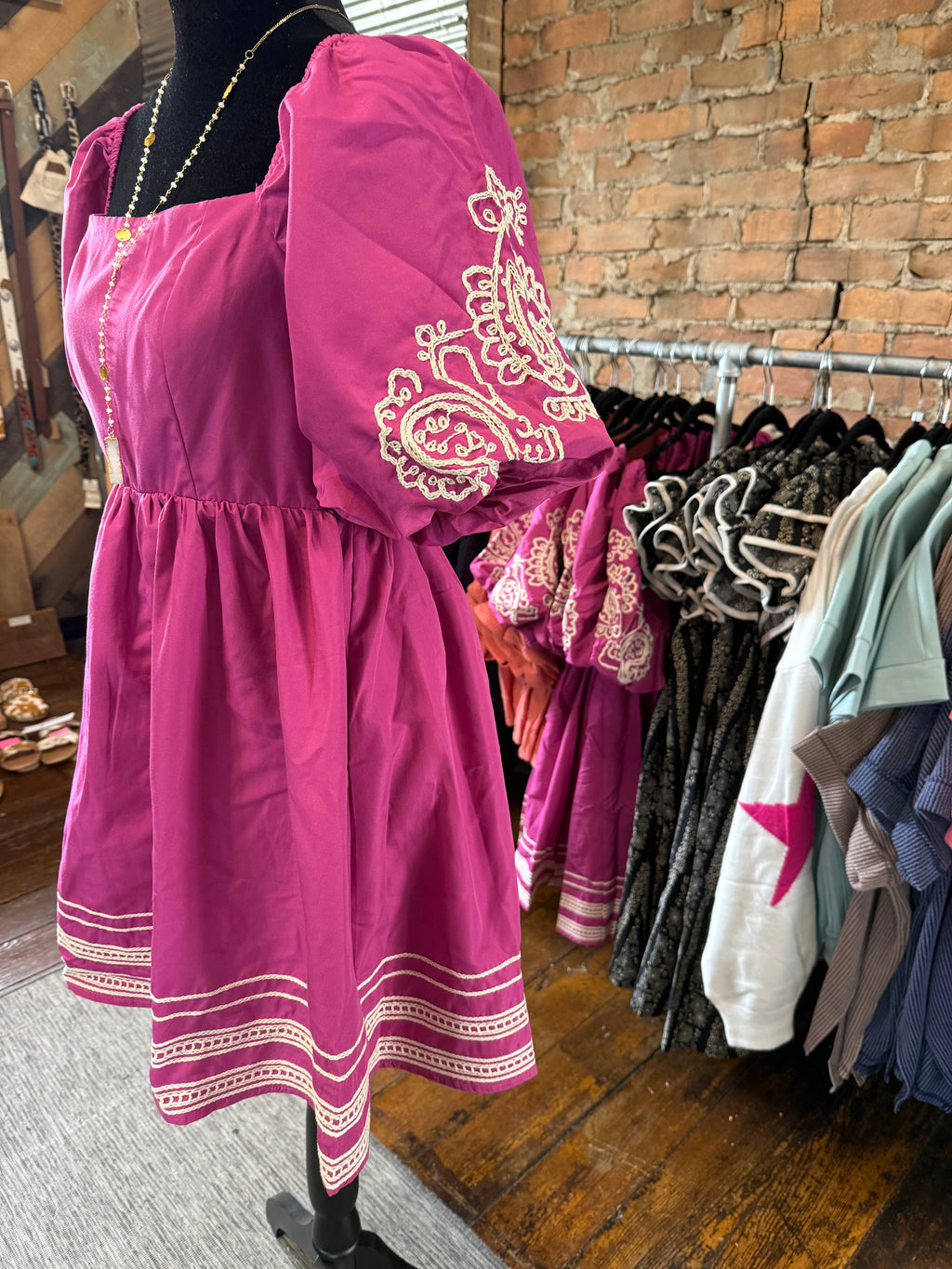 Paisley Patch Dress