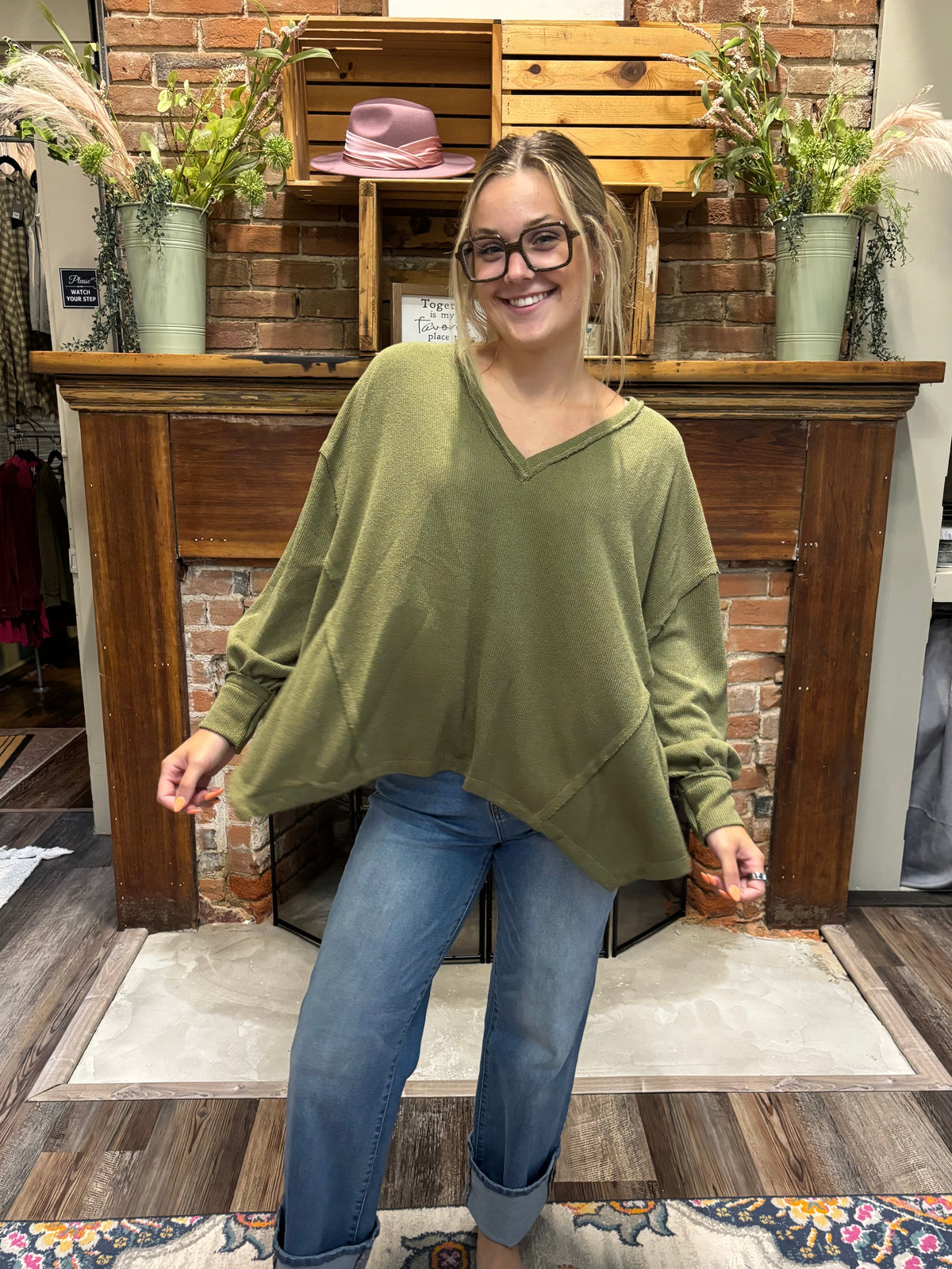 Evergreen Darling Top