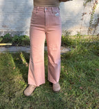 Dusty Rose Crop Jean