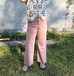 Dusty Rose Crop Jean