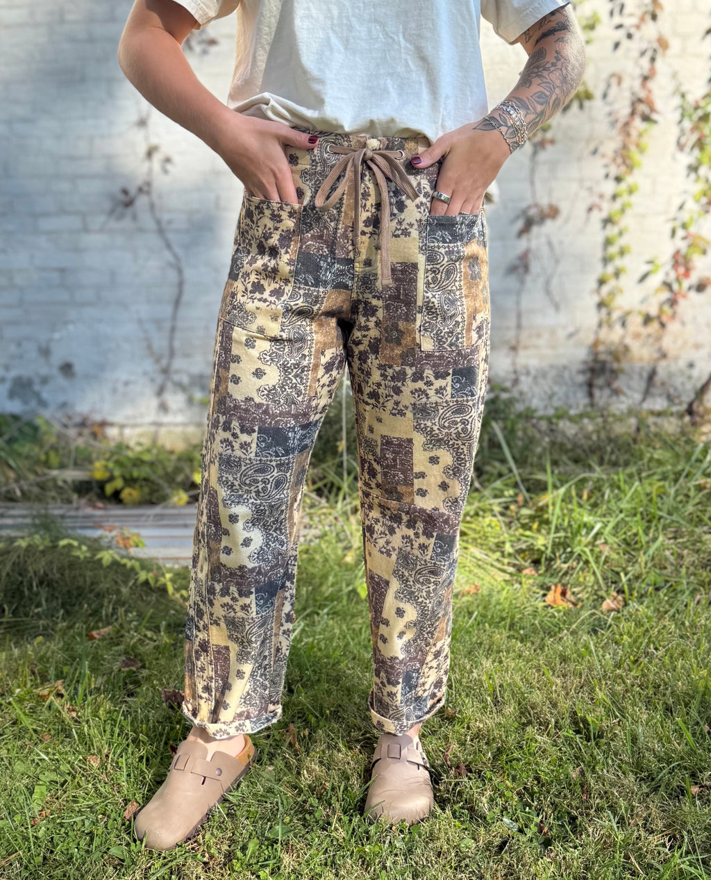 Prairie Patchwork Barrel Pants