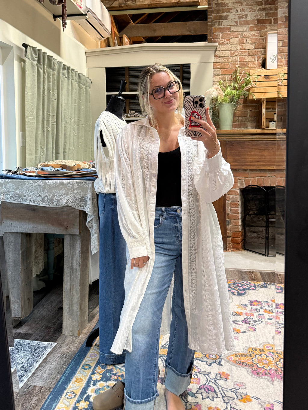 Ivory Trails Button Up