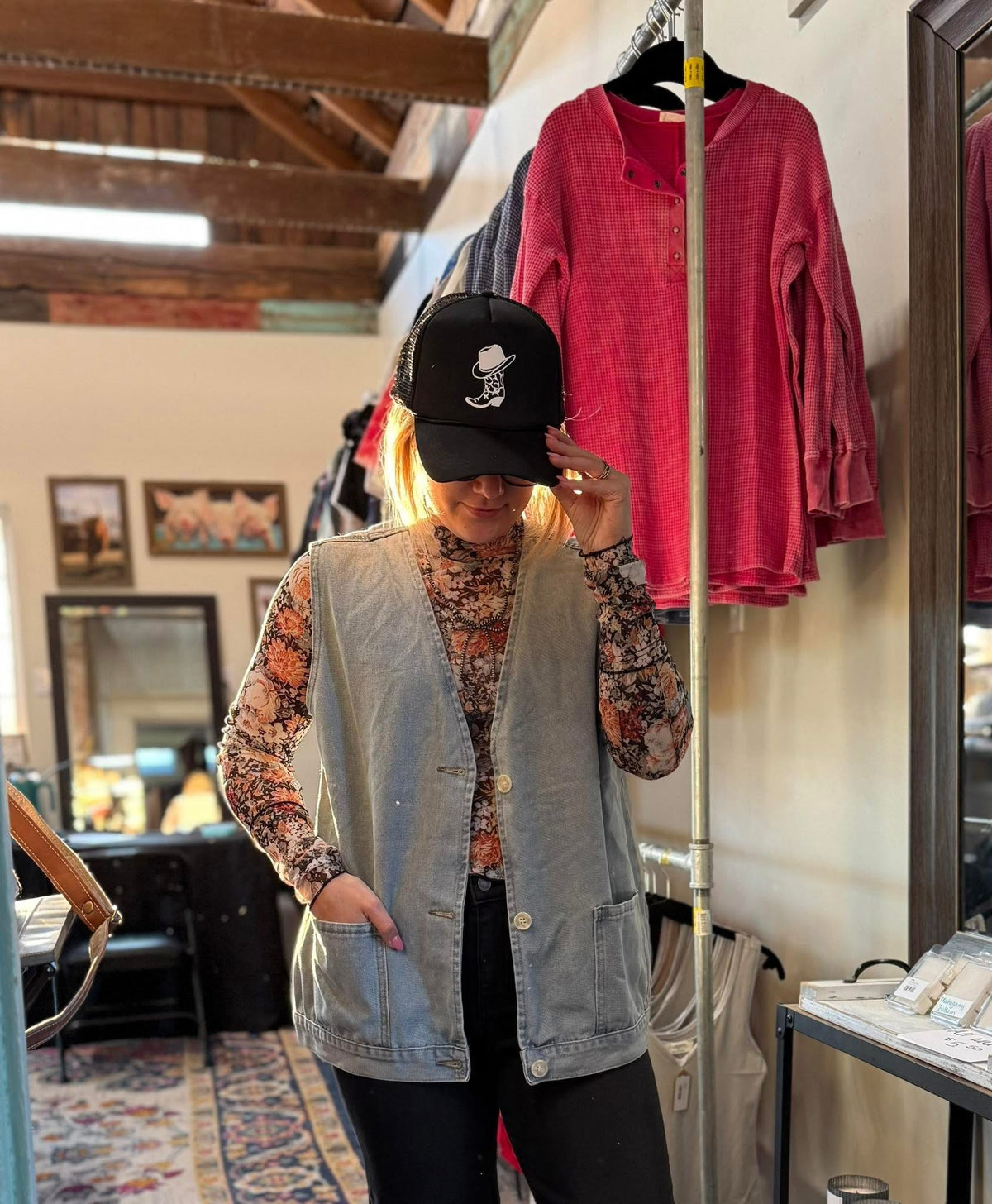 At The Rodeo Denim Vest