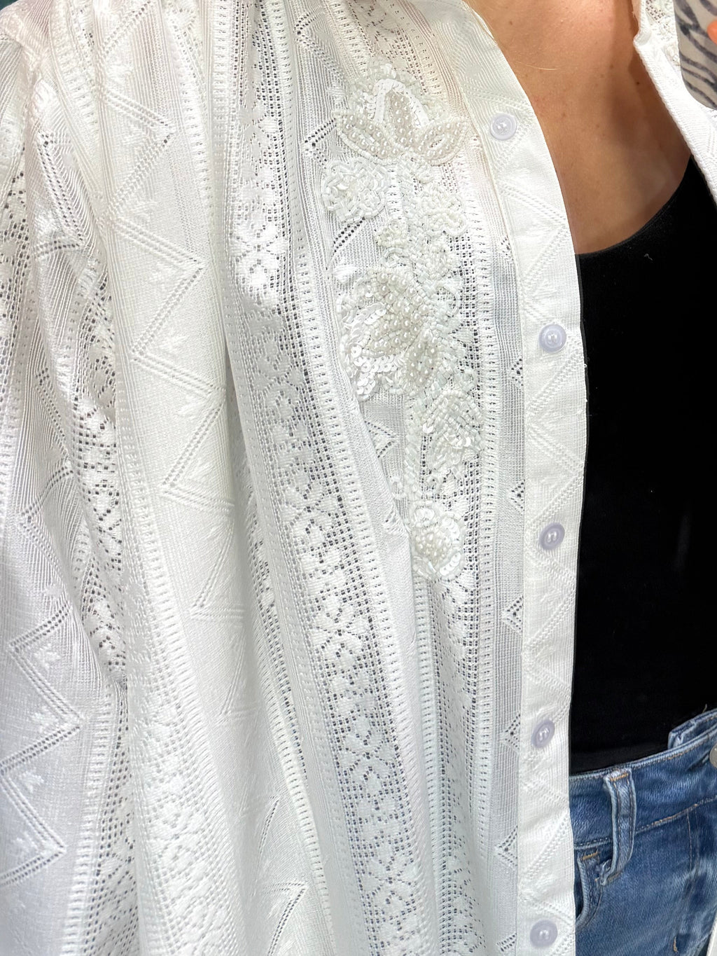 Ivory Trails Button Up