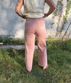Dusty Rose Crop Jean