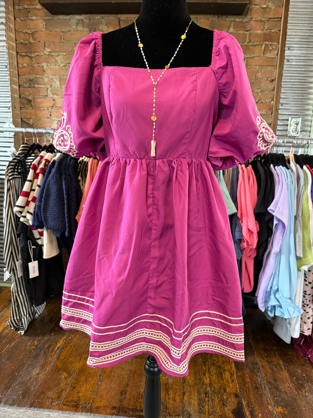 Paisley Patch Dress