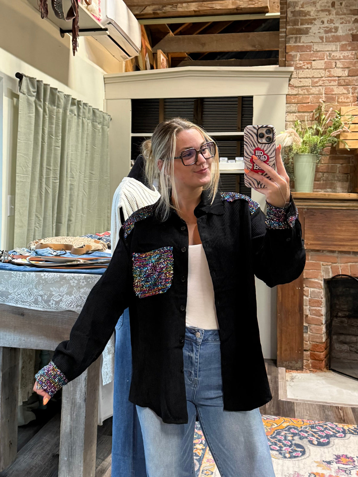 Seeing Sparkles Shacket