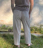 Harvest Gingham Barrel Pant
