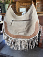 Beige Beauty Fringe Handbag